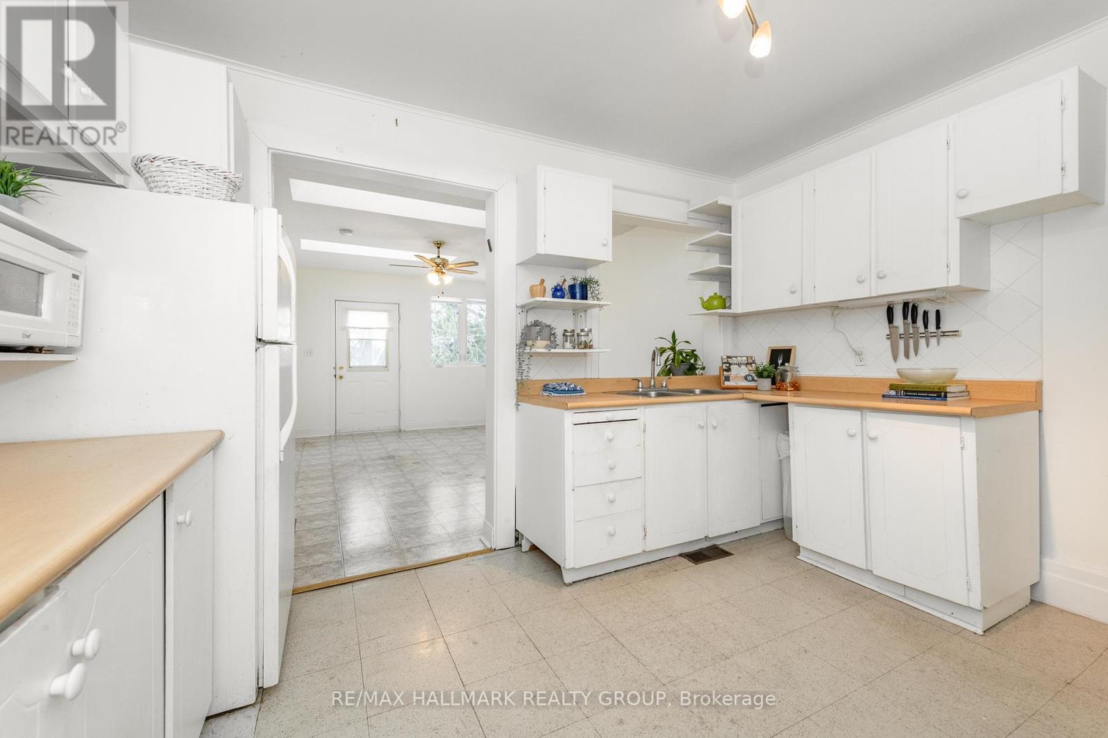 Kitchen - View into Family Room Addition - 55 Smirle Avenue, Ottawa, ON - Indoor Photo Showing Kitchen