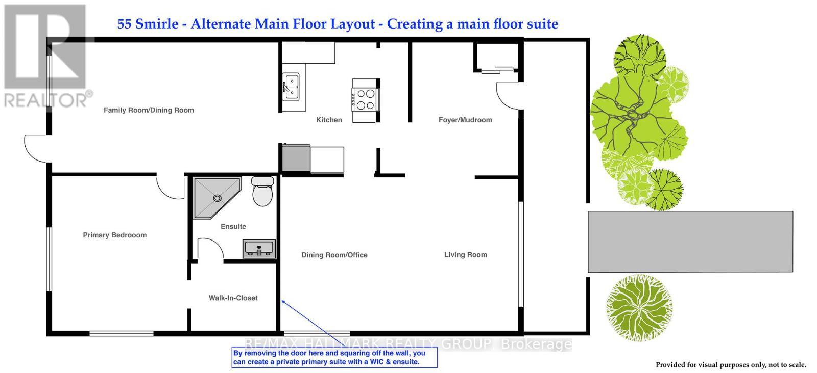 Alternate Floor Plan - Main Floor - 55 Smirle Avenue, Ottawa, ON - Other