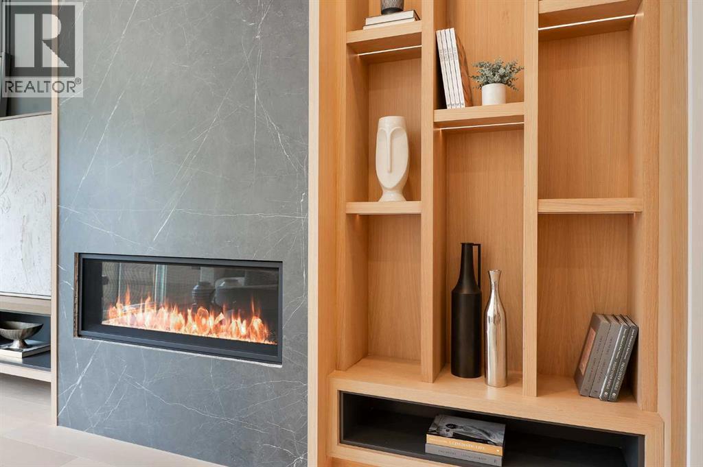 1807 Broadview Road Nw, Calgary, AB - Indoor With Fireplace