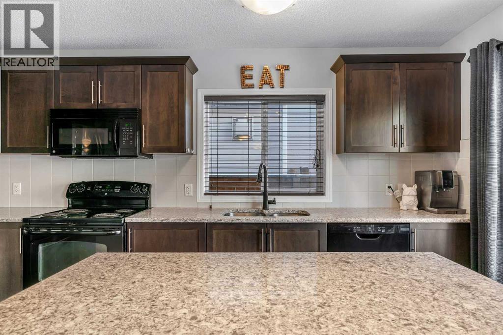 136 Viewpointe Terrace, Chestermere, AB - Indoor Photo Showing Kitchen With Double Sink
