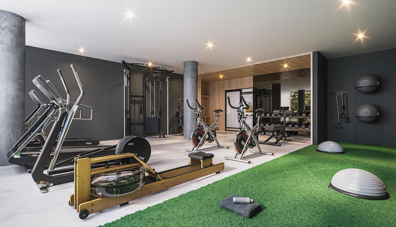 Salle d'exercice - 213-425 Boul. Des Anciens-Combattants, Sainte-Anne-De-Bellevue, QC - Indoor Photo Showing Gym Room