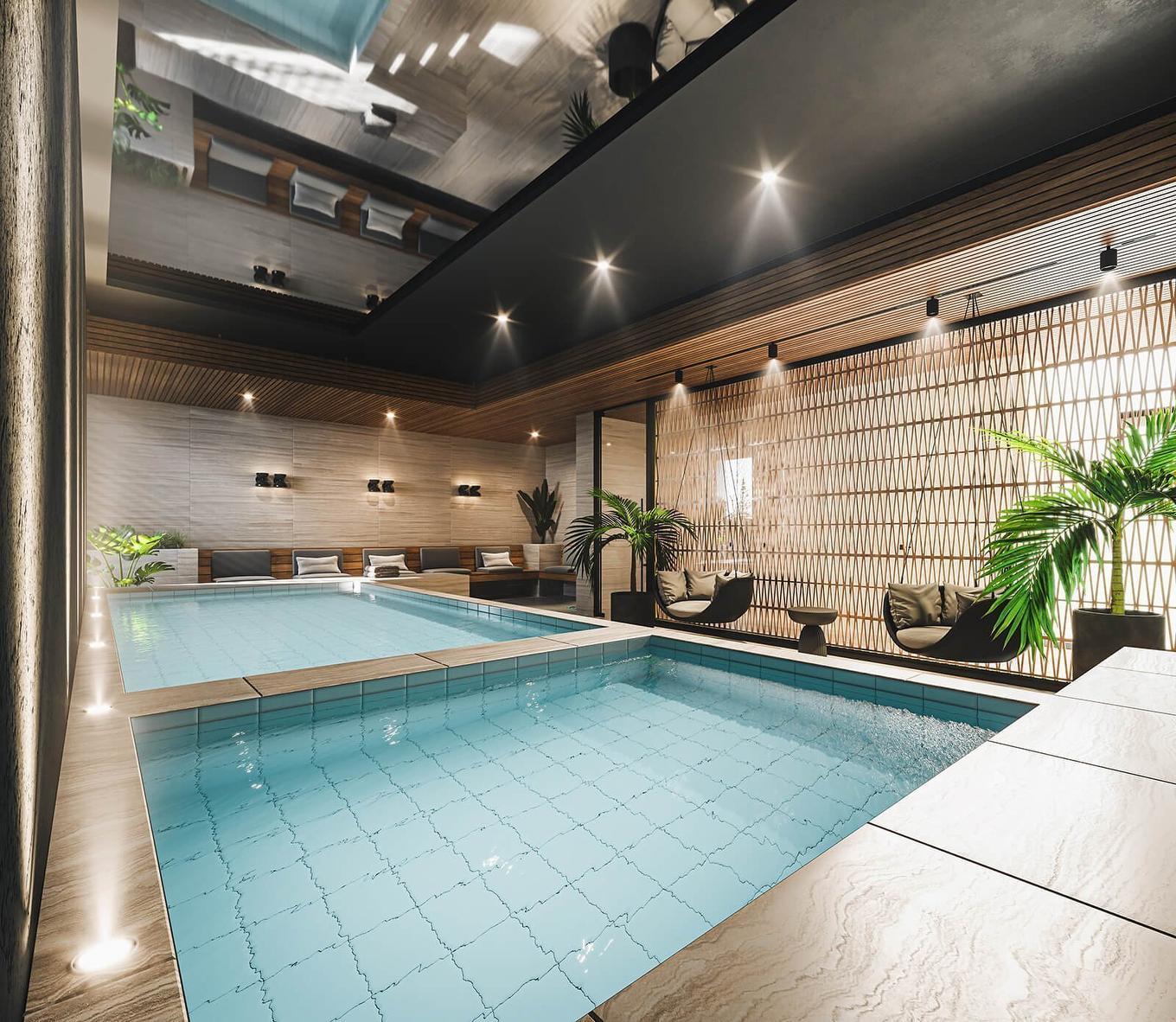 Piscine - 213-425 Boul. Des Anciens-Combattants, Sainte-Anne-De-Bellevue, QC - Indoor Photo Showing Other Room With In Ground Pool