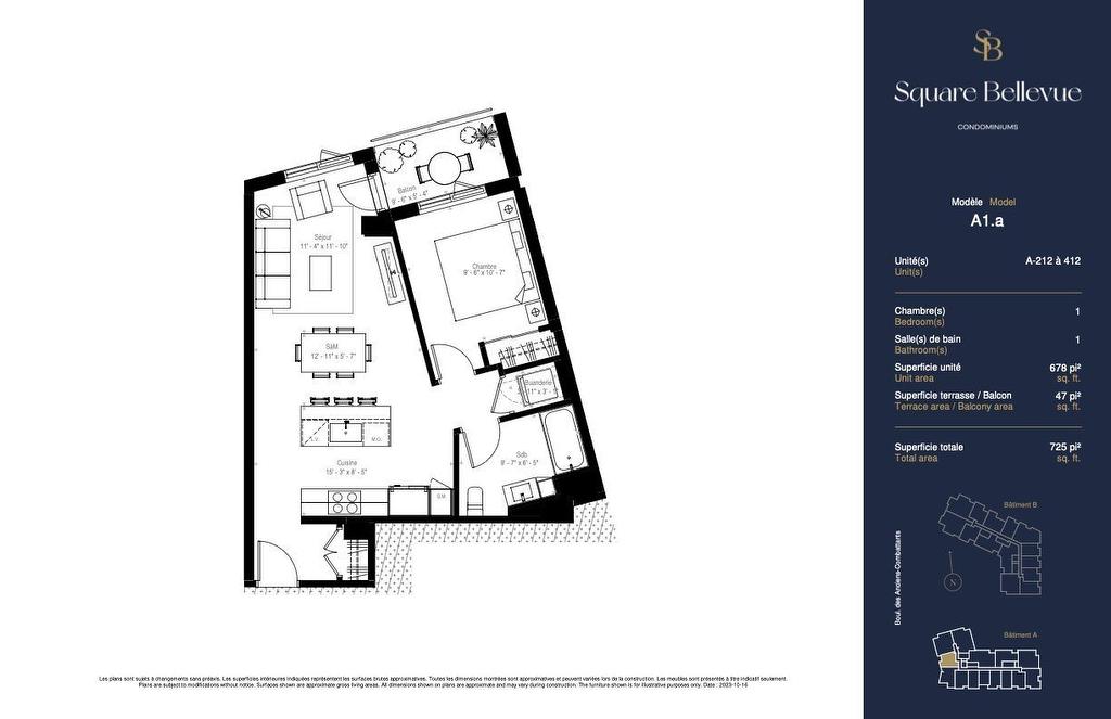 Drawing (sketch) - 212-425 Boul. Des Anciens-Combattants, Sainte-Anne-De-Bellevue, QC - Other