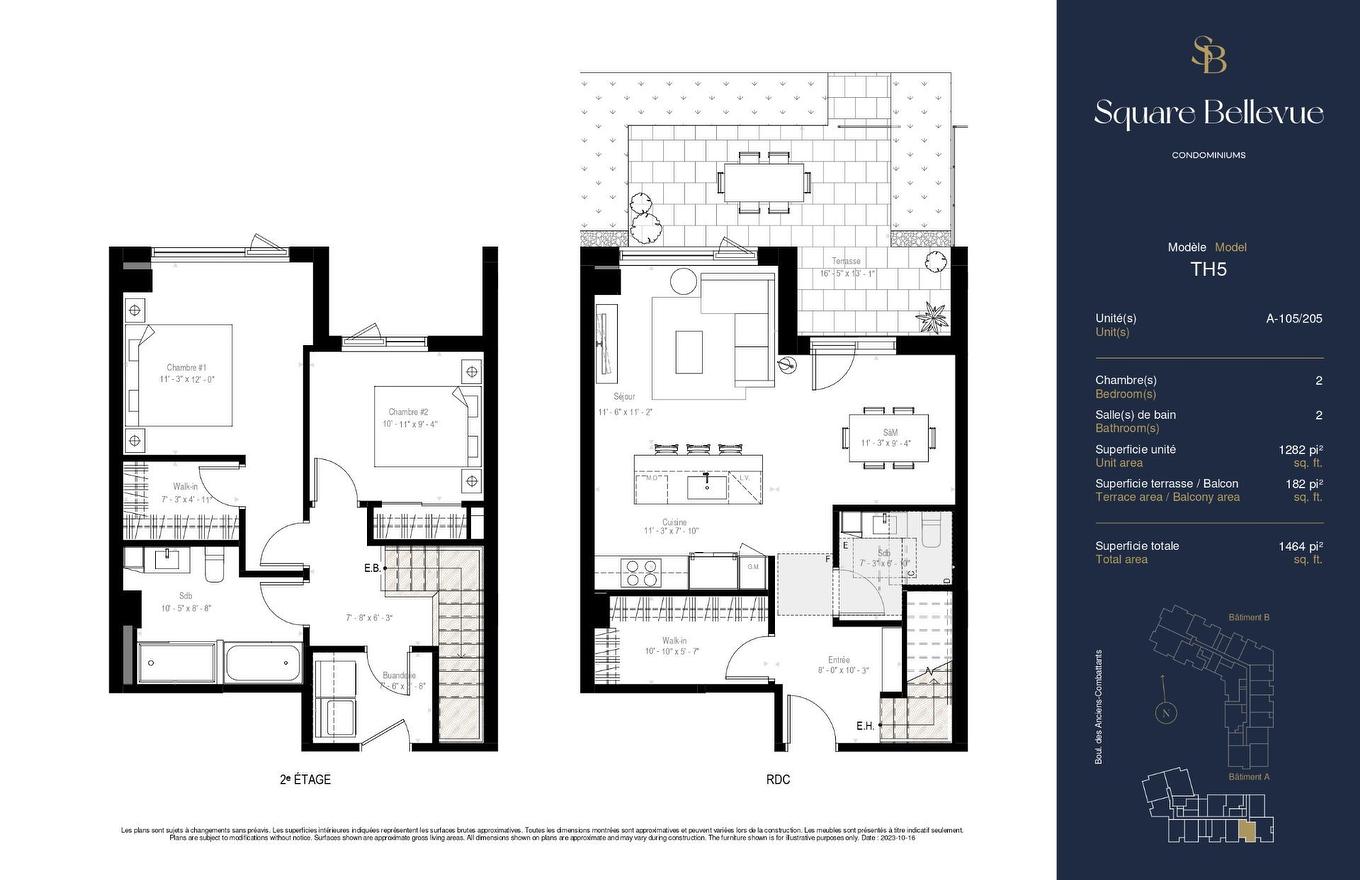 Plan (croquis) - 105-425 Boul. Des Anciens-Combattants, Sainte-Anne-De-Bellevue, QC - Other