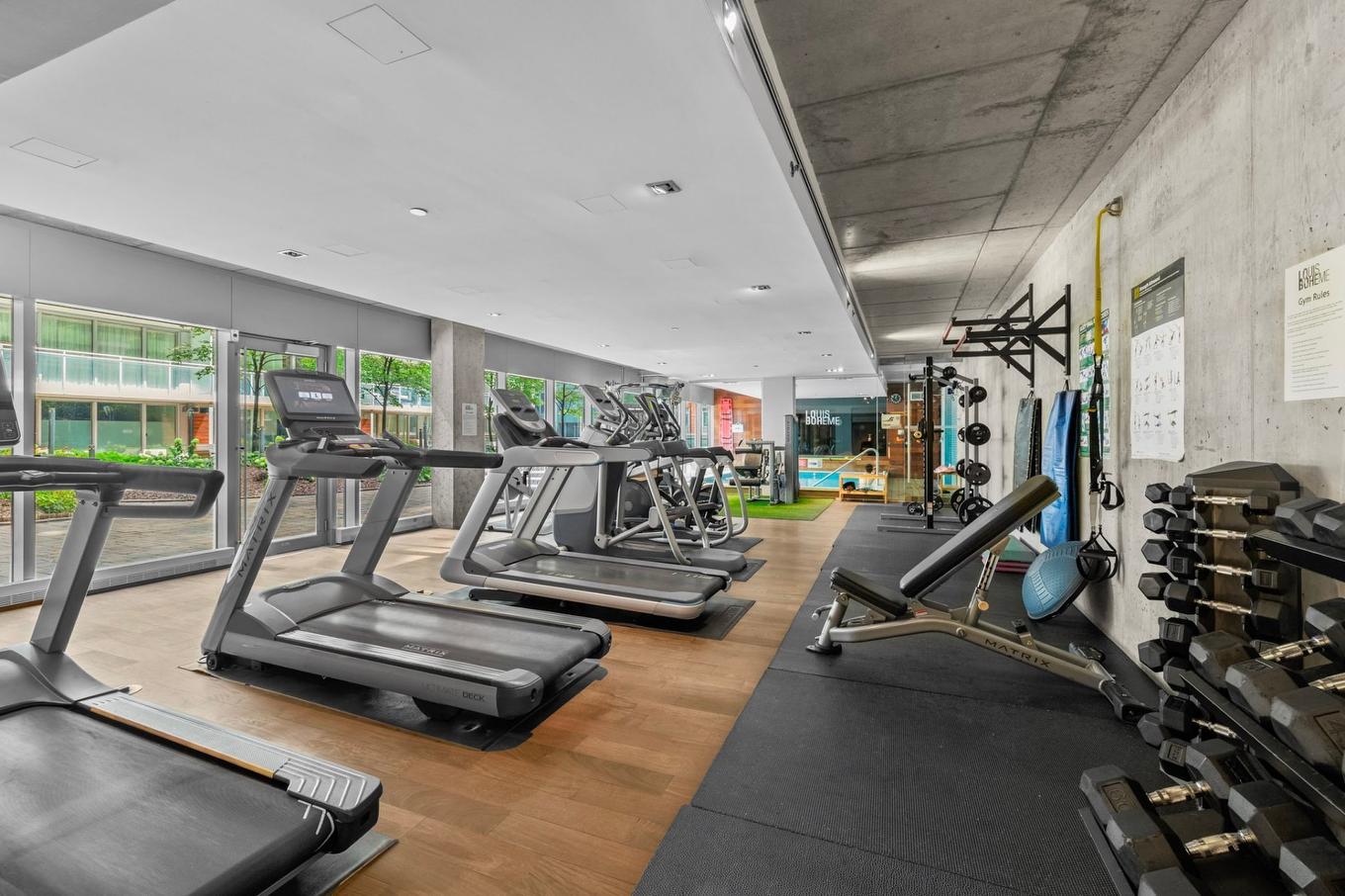 Salle d'exercice - 1206-350 Boul. De Maisonneuve O., Montréal (Ville-Marie), QC - Indoor Photo Showing Gym Room