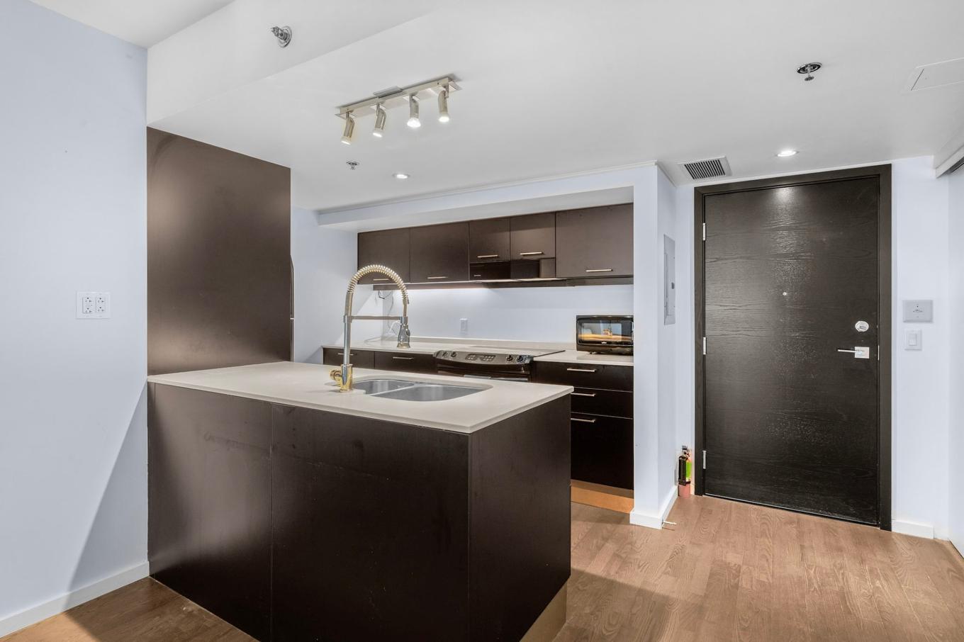 Cuisine - 1206-350 Boul. De Maisonneuve O., Montréal (Ville-Marie), QC - Indoor Photo Showing Kitchen With Double Sink