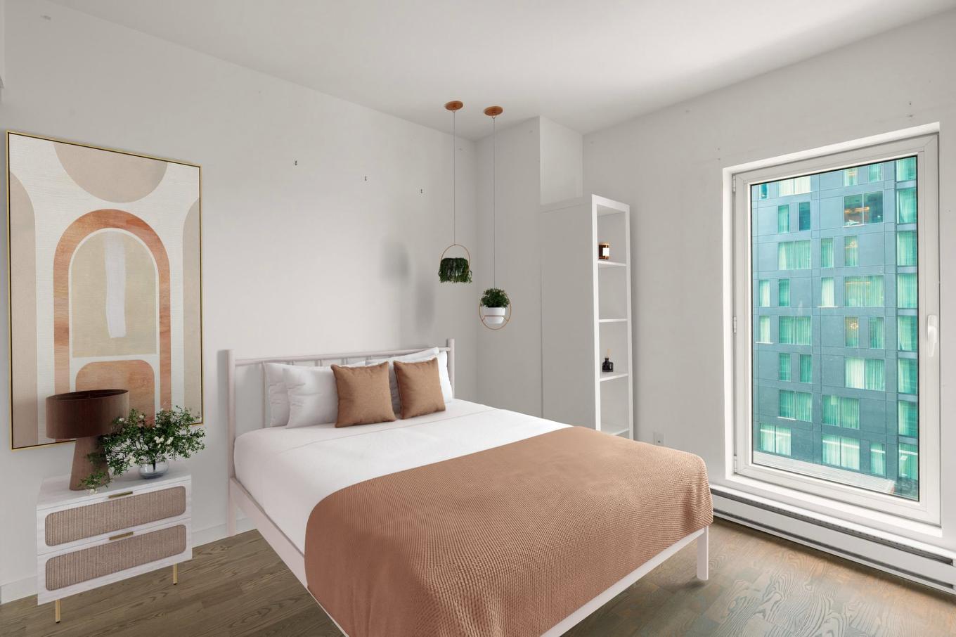 Chambre à coucher - 1206-350 Boul. De Maisonneuve O., Montréal (Ville-Marie), QC - Indoor Photo Showing Bedroom