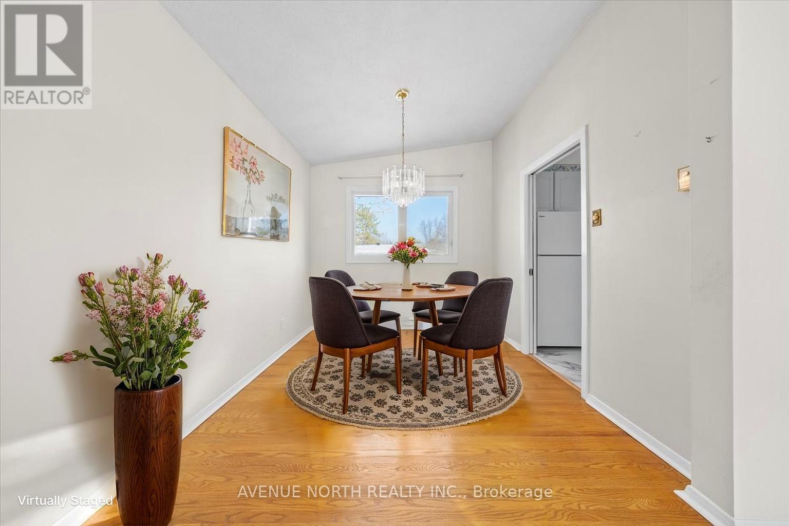 Virtually Staged - 24 Parkmount Crescent, Ottawa, ON - Indoor Photo Showing Dining Room