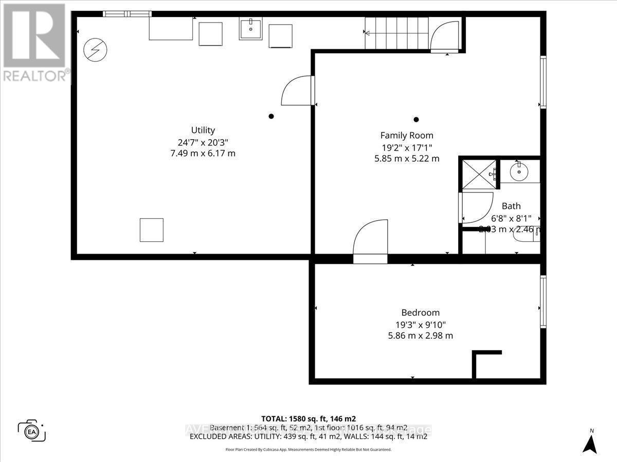 Basement Floor Plan - 24 Parkmount Crescent, Ottawa, ON - Other