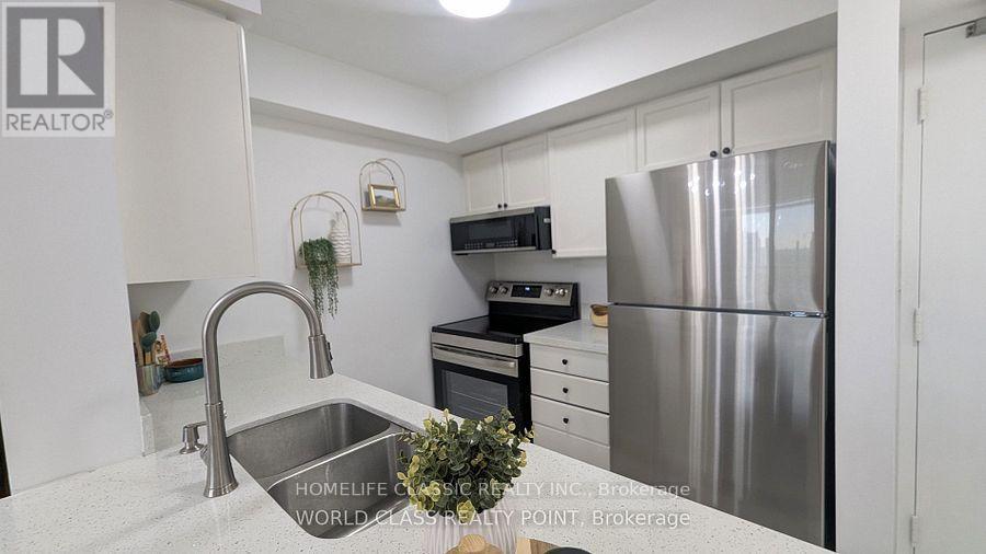 1807 - 155 Beecroft Road, Toronto, ON - Indoor Photo Showing Kitchen With Stainless Steel Kitchen With Double Sink