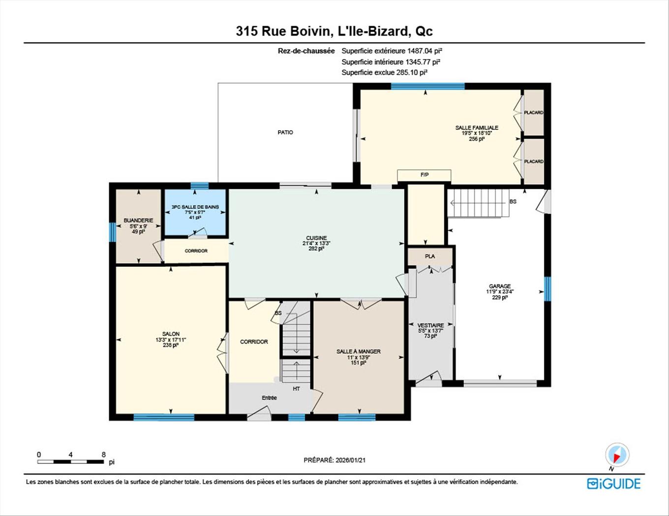 Plan (croquis) - 315 Rue Boivin, Montréal (L'Île-Bizard/Sainte-Geneviève), QC - Other