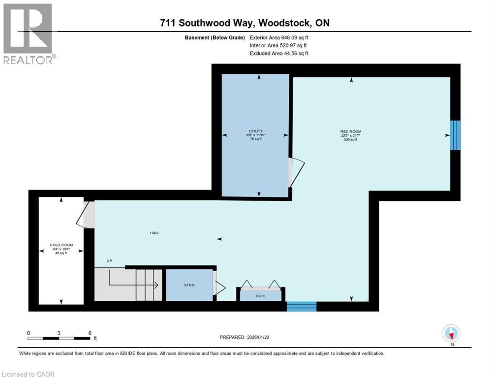 View of floor plan / room layout - 711 Southwood Way, Woodstock, ON - Other