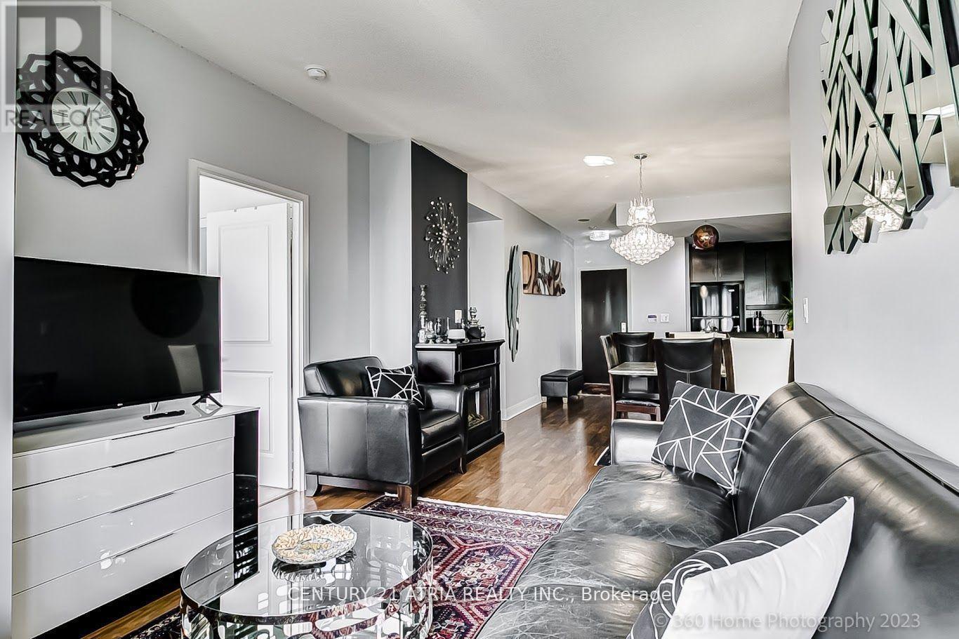 2203 - 60 Absolute Avenue, Mississauga, ON - Indoor Photo Showing Living Room