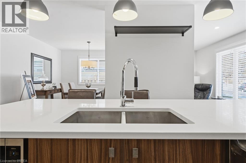 30 Allanton Boulevard, Brantford, ON - Indoor Photo Showing Kitchen With Double Sink