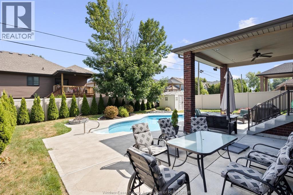 225 Elsworth, Lasalle, ON - Outdoor With In Ground Pool With Deck Patio Veranda