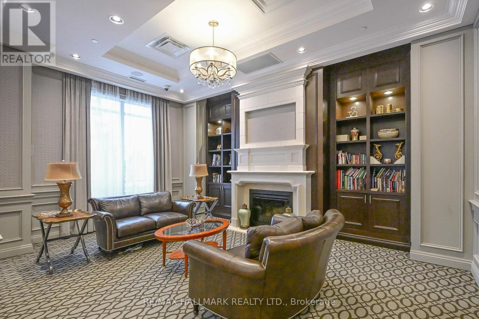 1705 - 9255 Jane Street, Vaughan, ON - Indoor Photo Showing Other Room With Fireplace