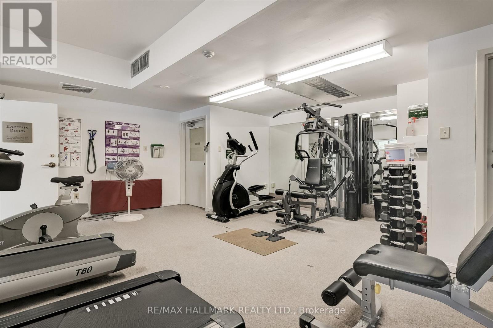 614 - 6500 Montevideo Road, Mississauga, ON - Indoor Photo Showing Gym Room