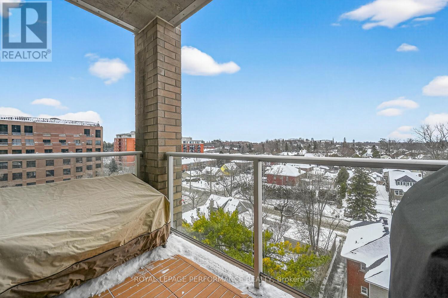 Balcony - 801 - 100 Champagne Avenue S, Ottawa, ON - Outdoor With Balcony