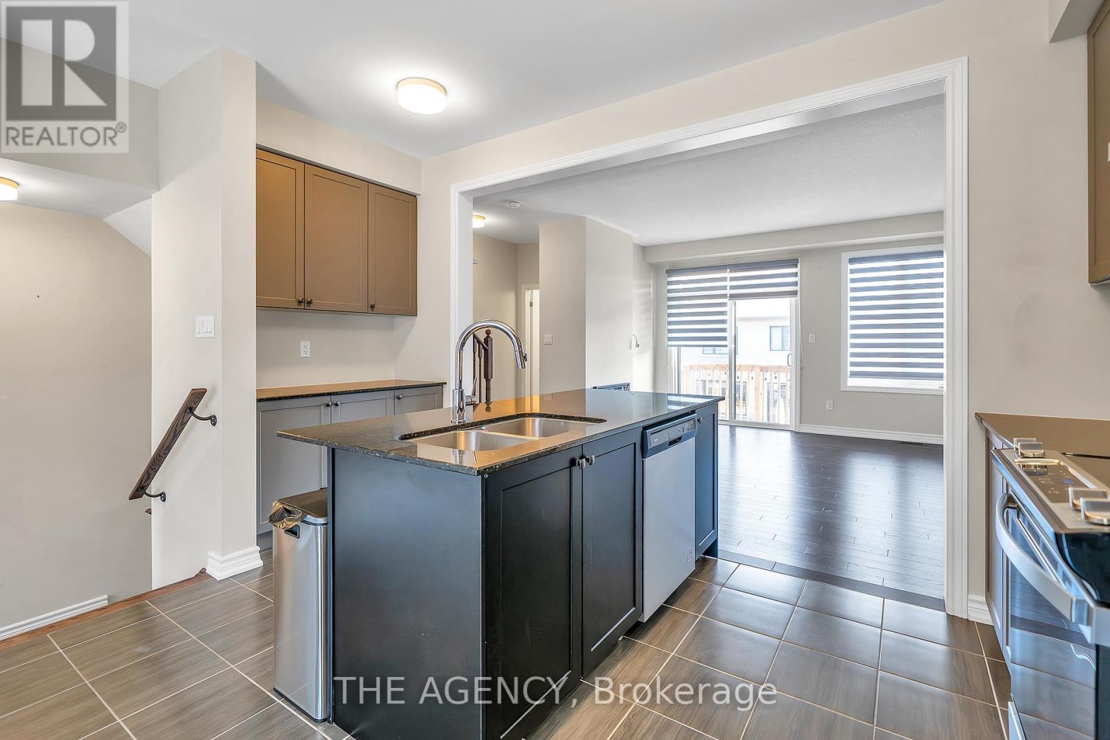 56 Douet Lane, Ajax, ON - Indoor Photo Showing Kitchen With Double Sink With Upgraded Kitchen