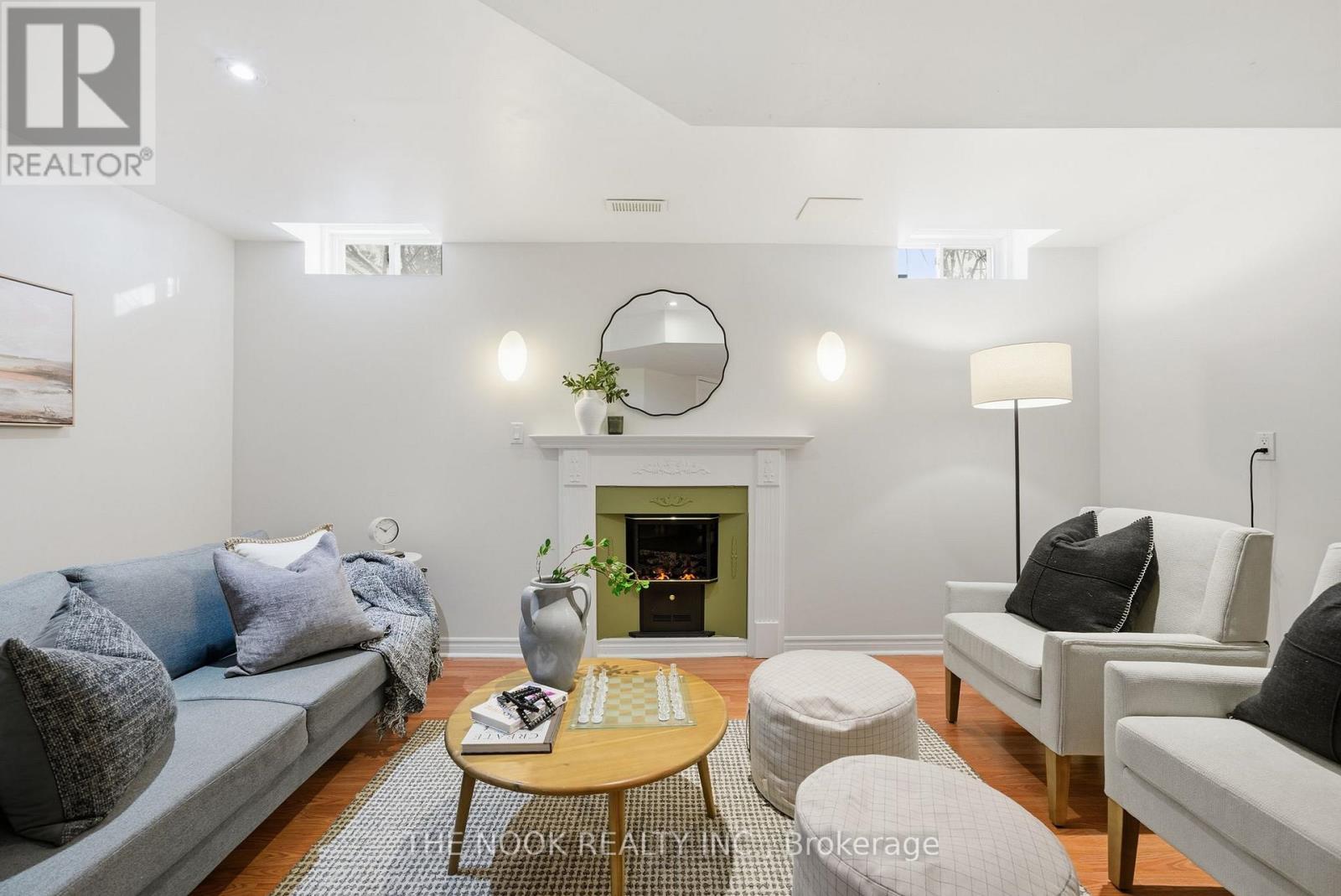53 Kinross Avenue, Whitby (Brooklin), ON - Indoor Photo Showing Living Room With Fireplace