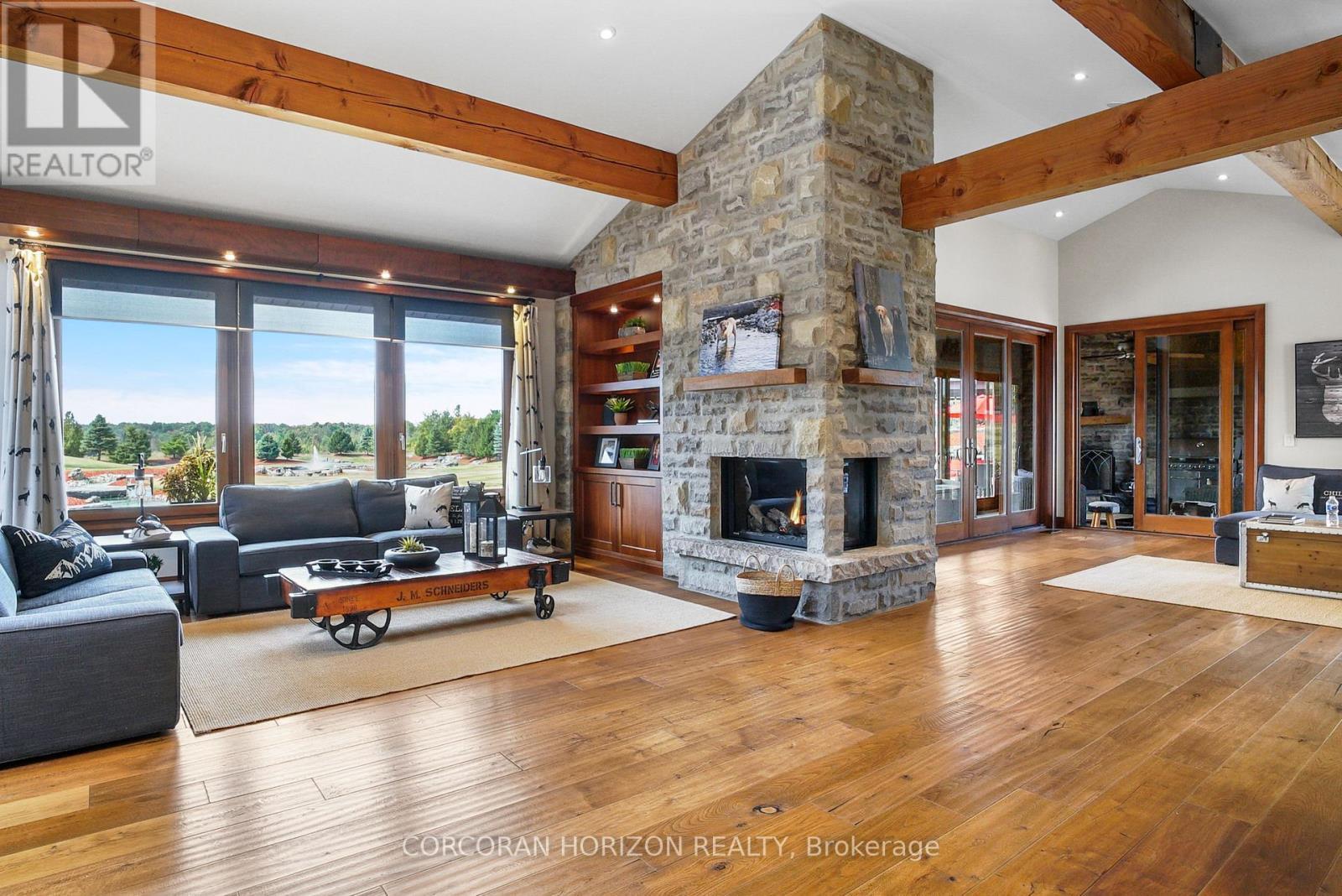 1546 Maryhill Road, Woolwich, ON - Indoor Photo Showing Living Room With Fireplace