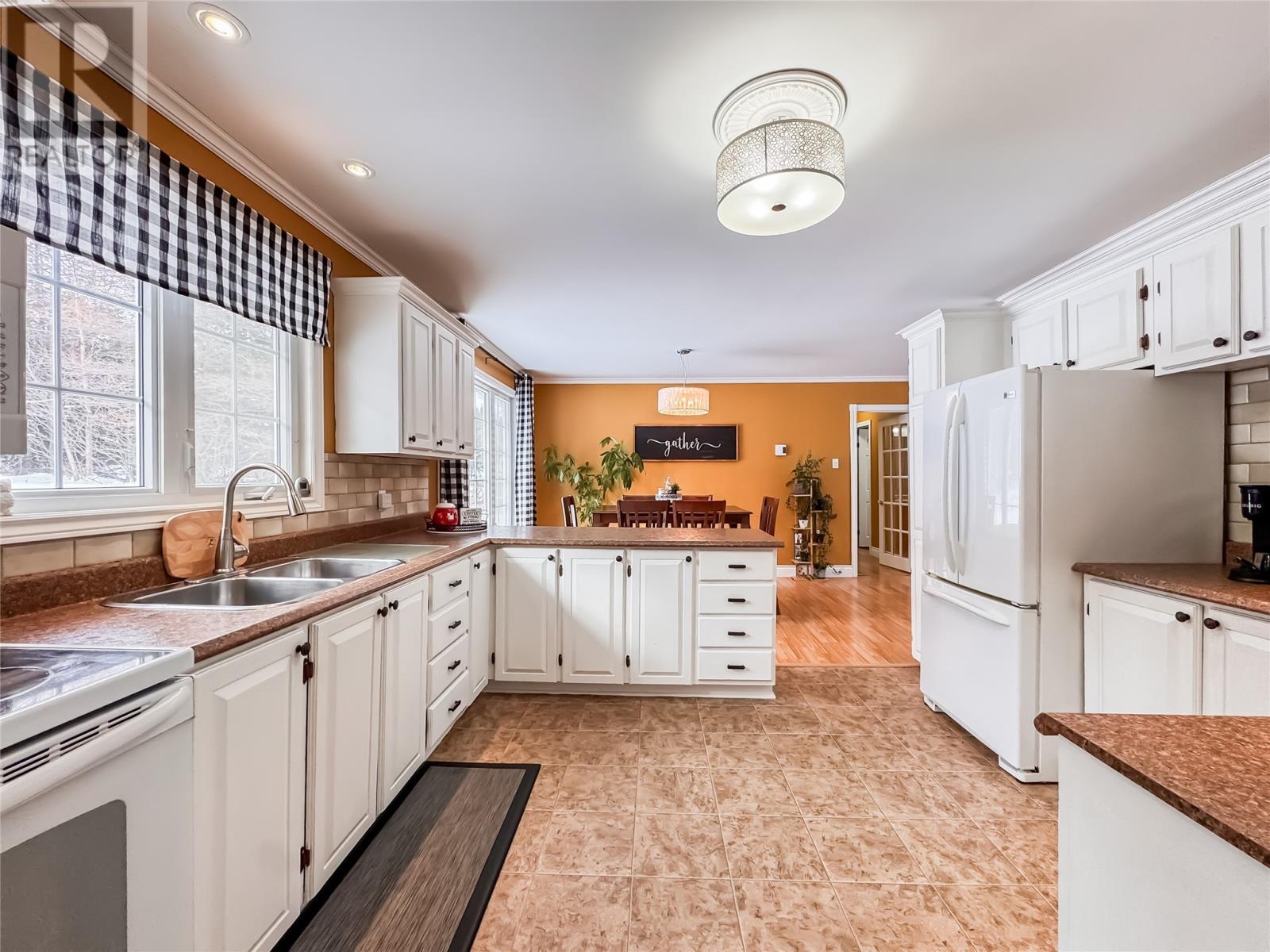 206-208 Main Road, Lewins Cove, NL - Indoor Photo Showing Kitchen With Double Sink