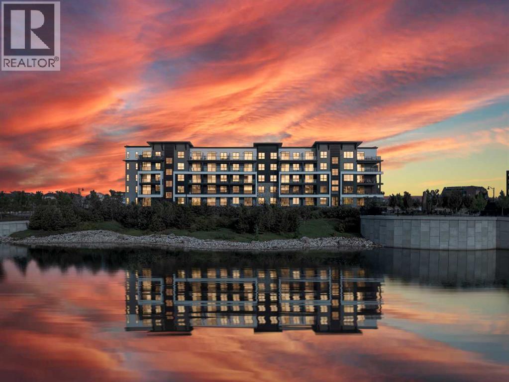 3211, 1802 Mahogany Boulevard Se, Calgary, AB - Outdoor With Body Of Water With View