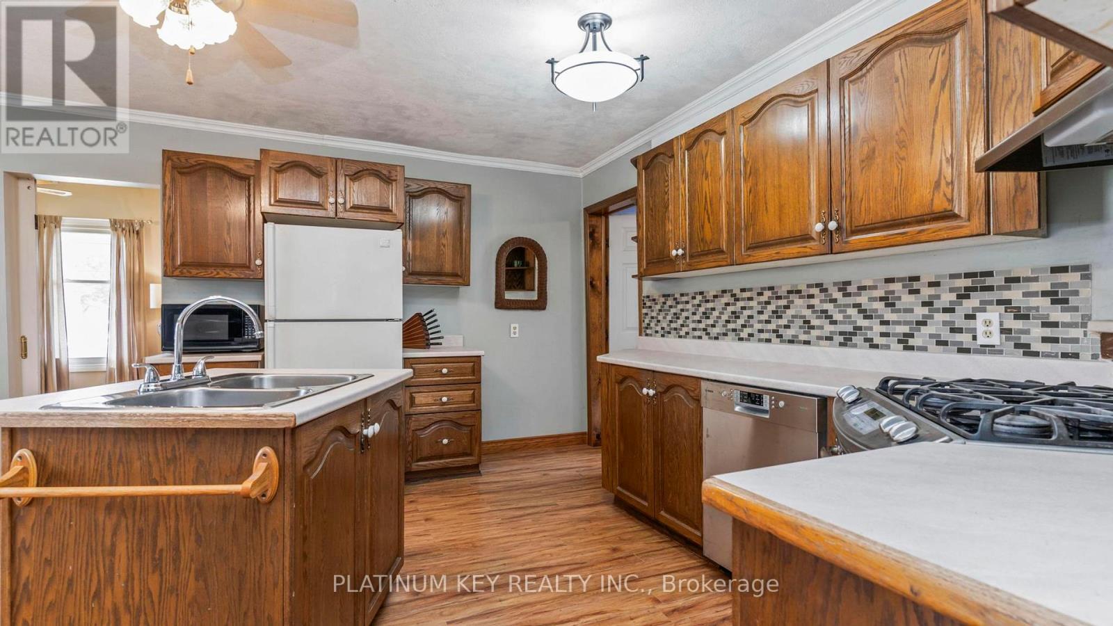 41 Queen Street, Strathroy-Caradoc (Se), ON - Indoor Photo Showing Kitchen With Double Sink