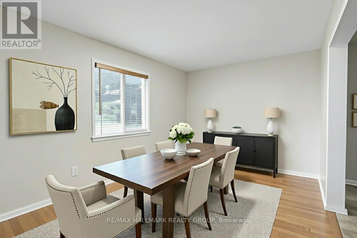 Dining room - Virtually staged - 6 Robina Avenue, Ottawa, ON - Indoor Photo Showing Dining Room
