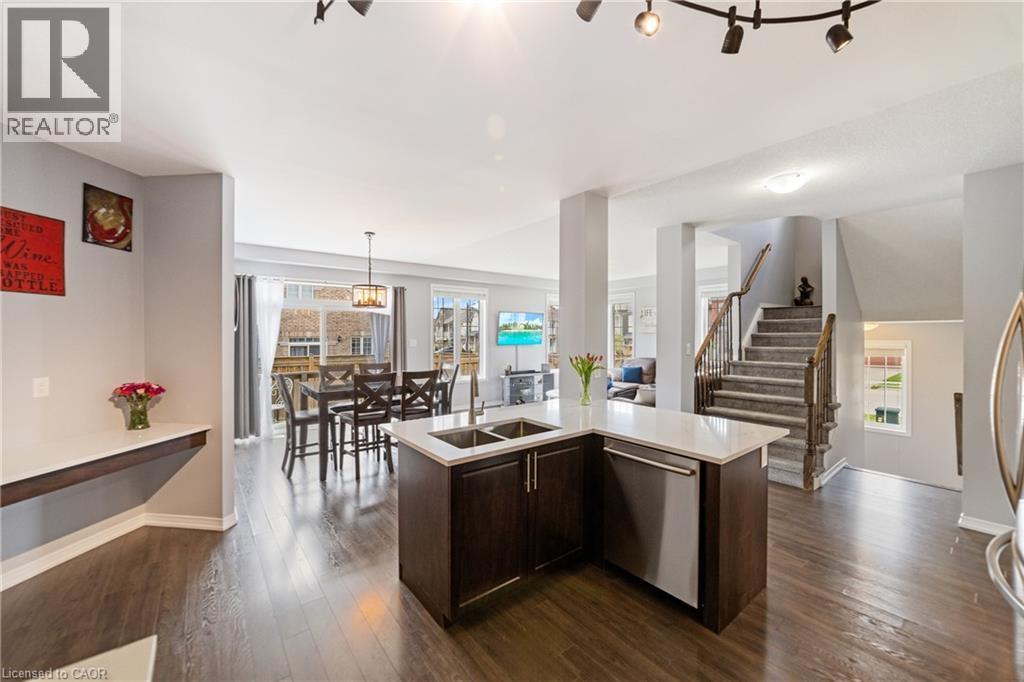 4 Tinlin Drive, Binbrook, ON - Indoor Photo Showing Kitchen With Double Sink