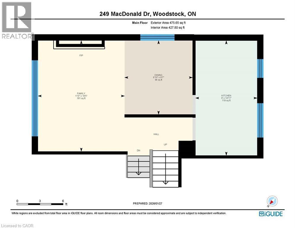 View of floor plan / room layout - 249 Macdonald Drive, Woodstock, ON - Other