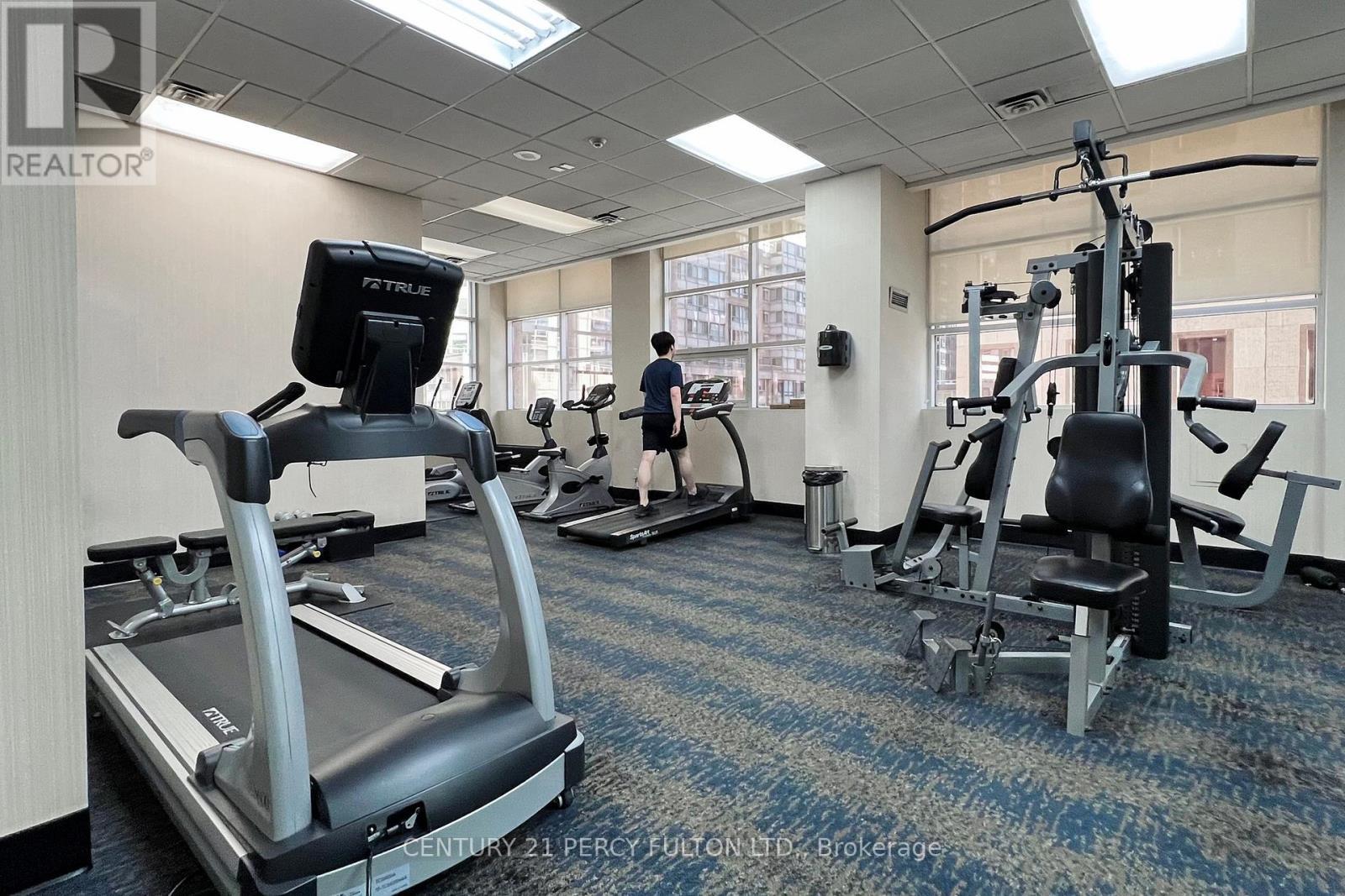 703 - 736 Bay Street, Toronto, ON - Indoor Photo Showing Gym Room