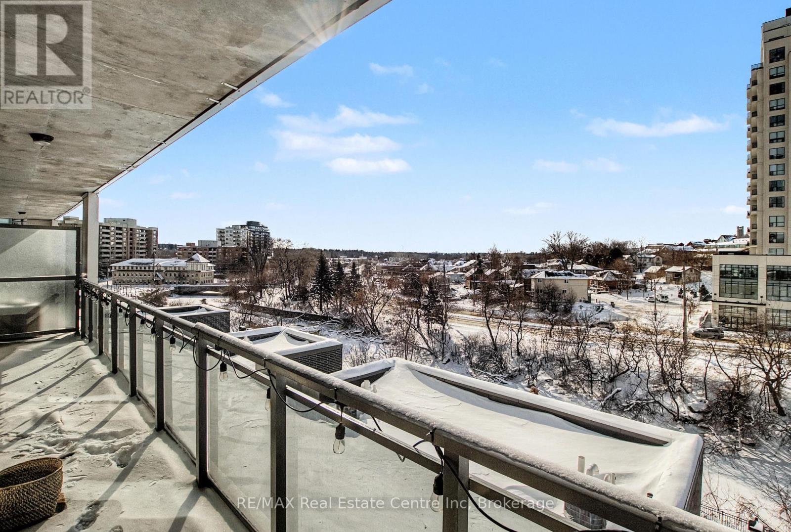 505 - 53 Arthur Street S, Guelph (St. Patrick'S Ward), ON - Outdoor With Balcony With View