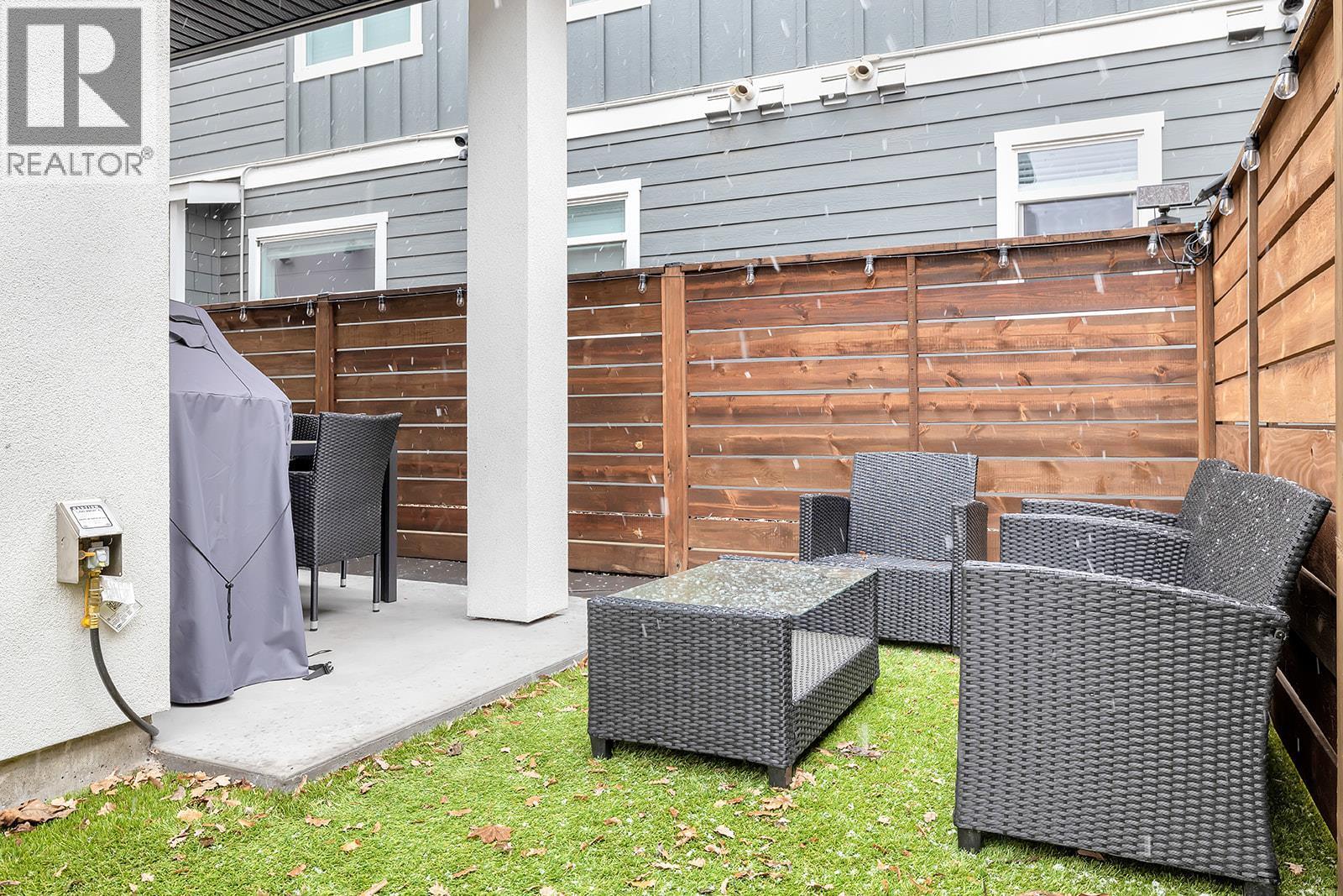 Fenced Yard. Photos are from Previous Listing - 1927 Ethel Street, Kelowna, BC - Outdoor With Deck Patio Veranda With Exterior