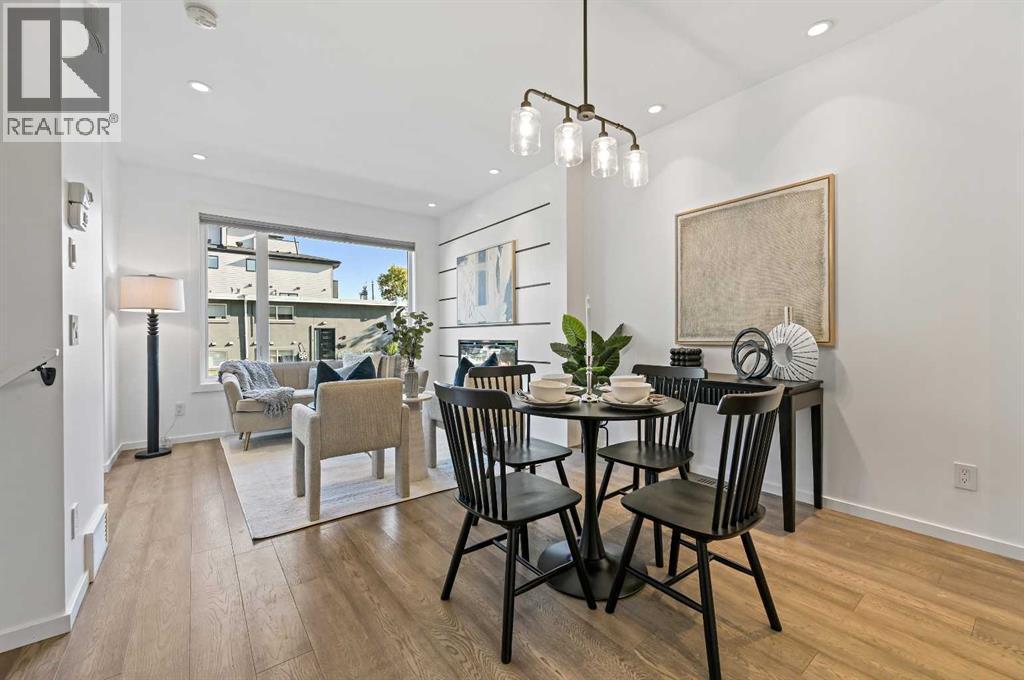 3569 19 Avenue Sw, Calgary, AB - Indoor Photo Showing Dining Room
