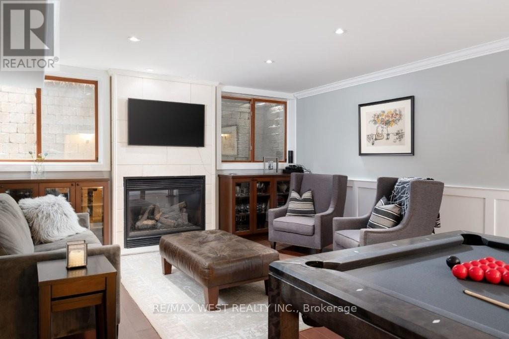 36 Sir Williams Lane, Toronto, ON - Indoor Photo Showing Living Room With Fireplace