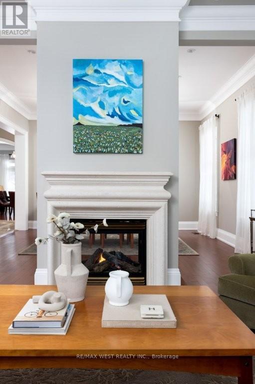 36 Sir Williams Lane, Toronto, ON - Indoor Photo Showing Living Room With Fireplace