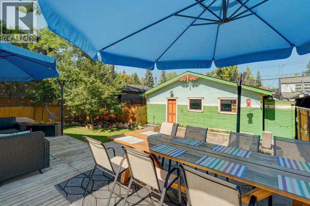 el fresco dining area - 1512 33 Avenue Sw, Calgary, AB - Outdoor With Deck Patio Veranda With Exterior