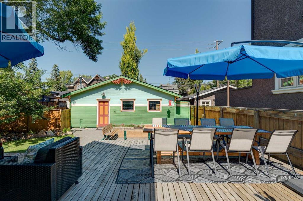 el fresco dining area - 1512 33 Avenue Sw, Calgary, AB - Outdoor With Deck Patio Veranda