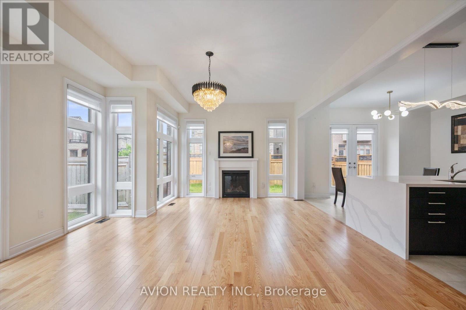 2417 Edward Leaver Trail, Oakville, ON - Indoor Photo Showing Living Room With Fireplace