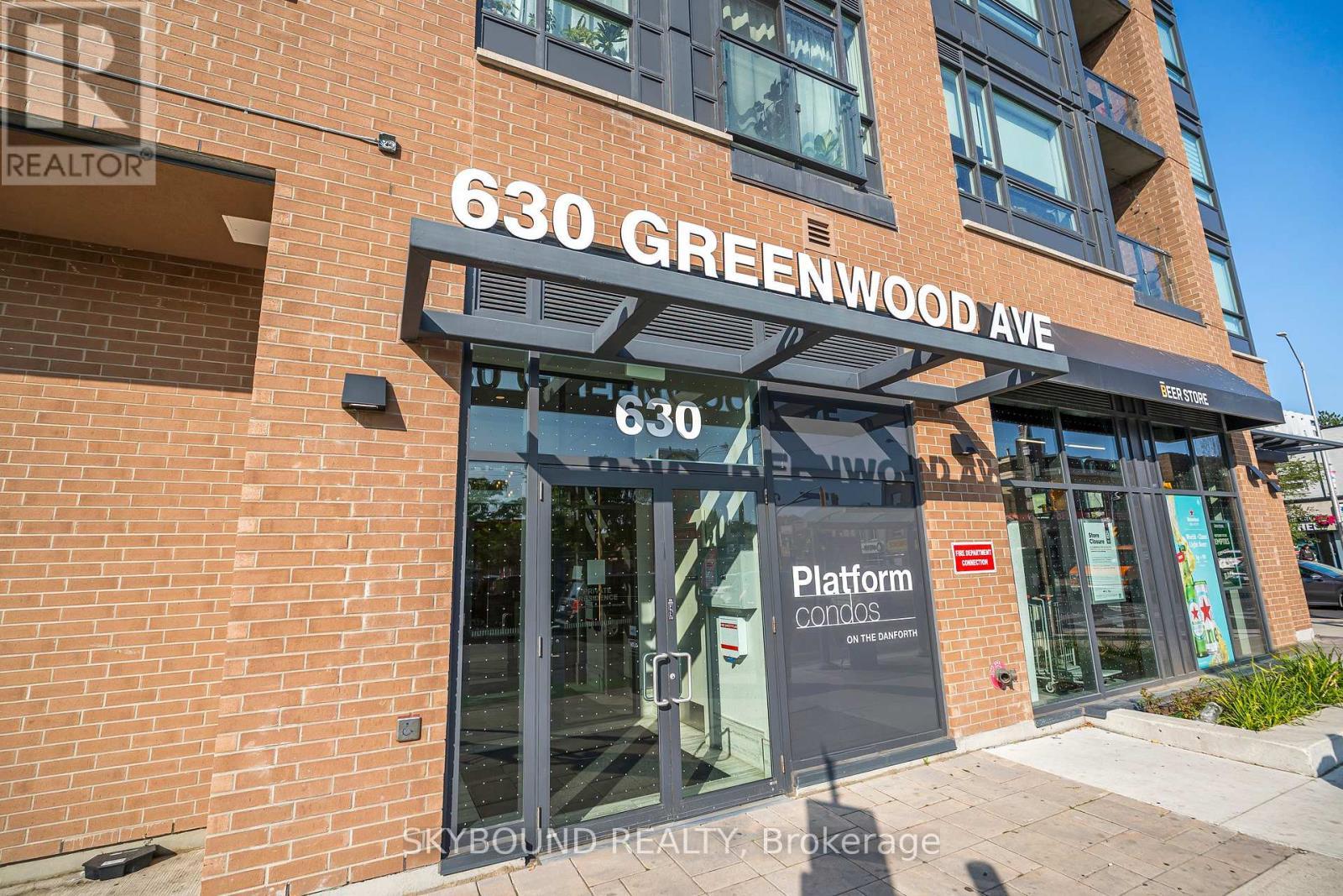 # 805 - 630 Greenwood Avenue, Toronto, ON - Outdoor