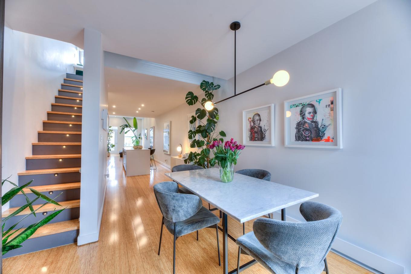 Dining room - 1438 Rue Joliette, Montréal (Mercier/Hochelaga-Maisonneuve), QC - Indoor Photo Showing Dining Room