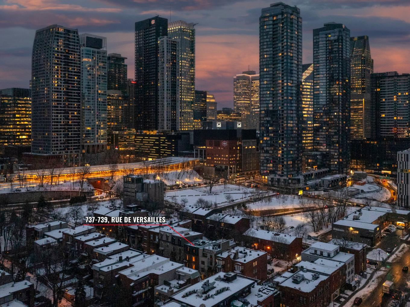 Aerial photo - 737 - 739 Rue De Versailles, Montréal (Ville-Marie), QC - Outdoor