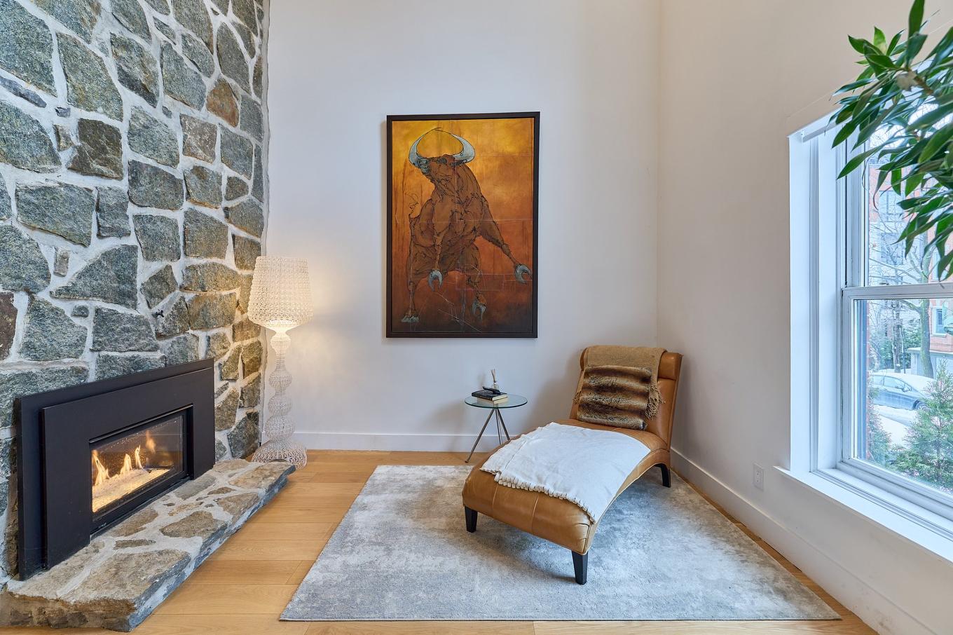 Den - 737 - 739 Rue De Versailles, Montréal (Ville-Marie), QC - Indoor With Fireplace