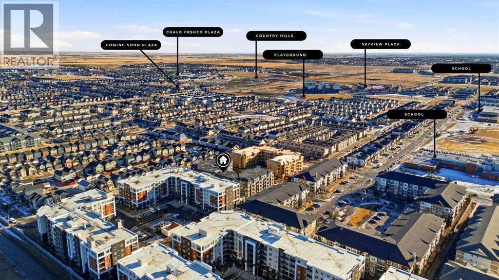 2221, 15 Skyview Point Crescent Ne, Calgary, AB - Outdoor With View