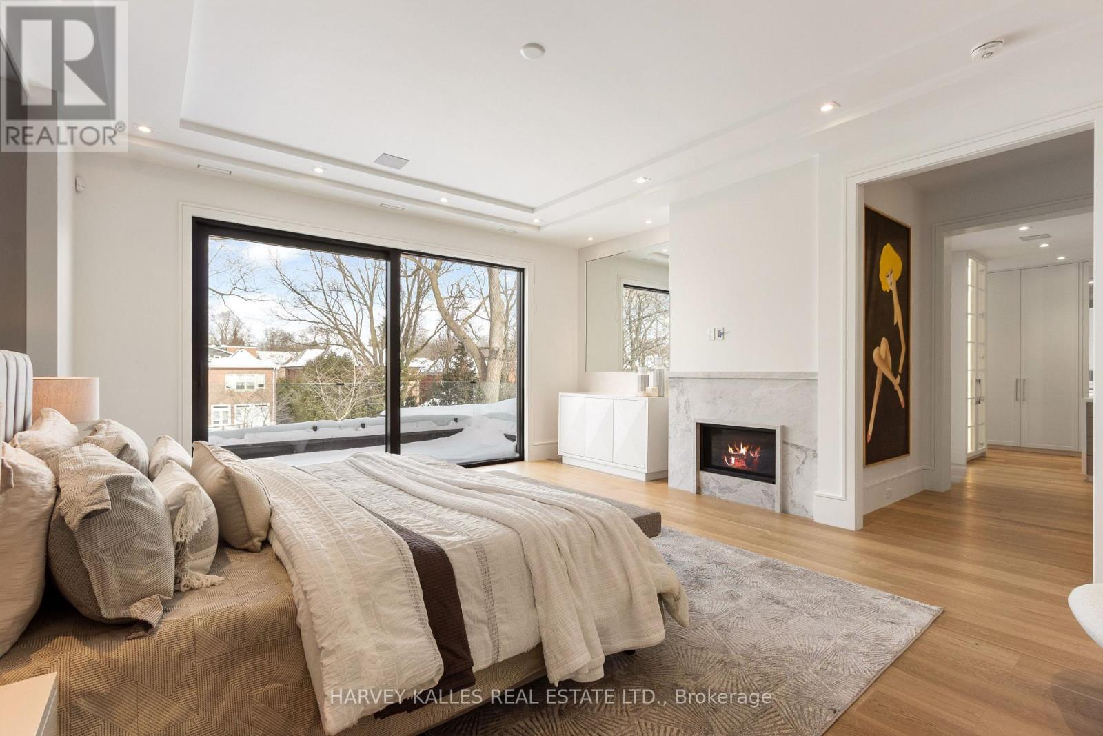 370 Glengrove Avenue W, Toronto, ON - Indoor Photo Showing Bedroom With Fireplace