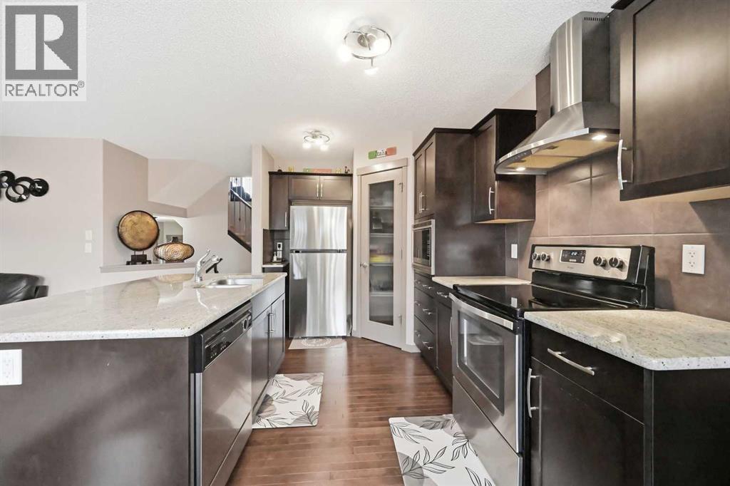 28 Skyview Shores Terrace Ne, Calgary, AB - Indoor Photo Showing Kitchen With Stainless Steel Kitchen With Upgraded Kitchen