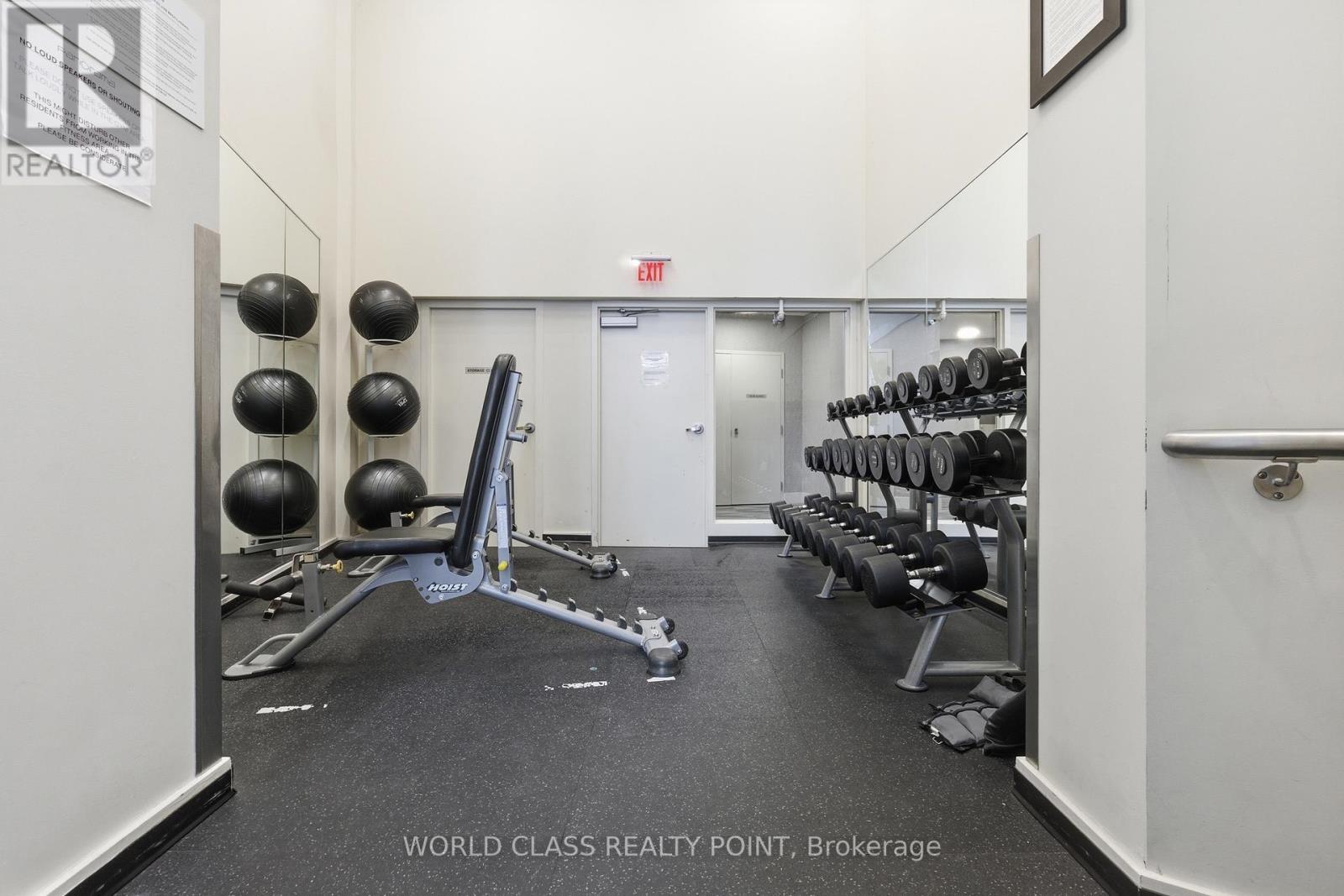 516 - 38 Dan Leckie Way, Toronto, ON - Indoor Photo Showing Gym Room