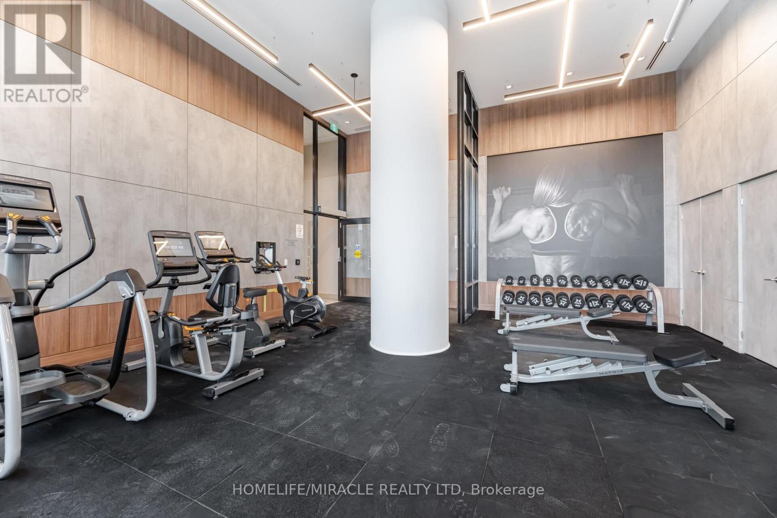 1110 - 1435 Celebration Drive, Pickering, ON - Indoor Photo Showing Gym Room
