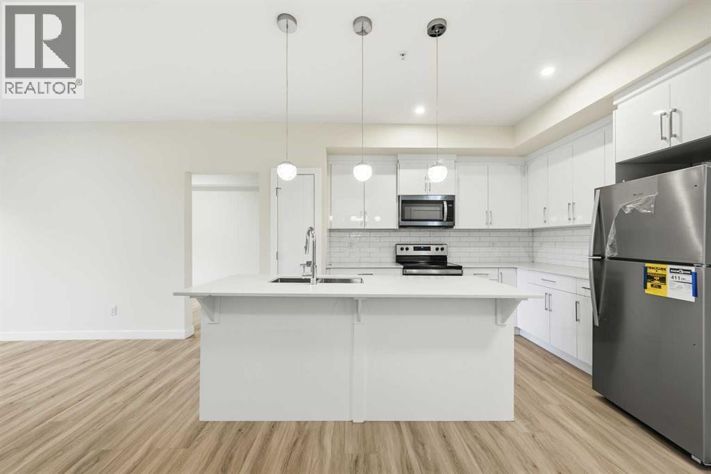 2119, 15 Skyview Point Crescent Ne, Calgary, AB - Indoor Photo Showing Kitchen With Upgraded Kitchen